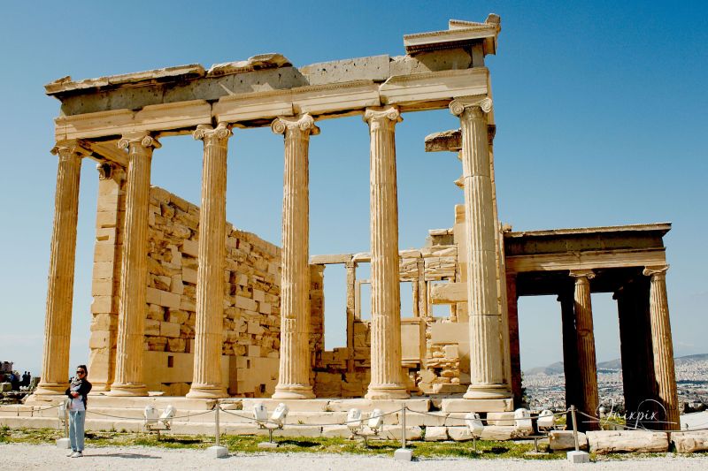 Propylaea on the Acropolis in Athens Greece