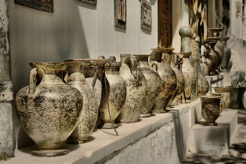 Mountainous village of Apiranthos on the Greek Island Naxos 