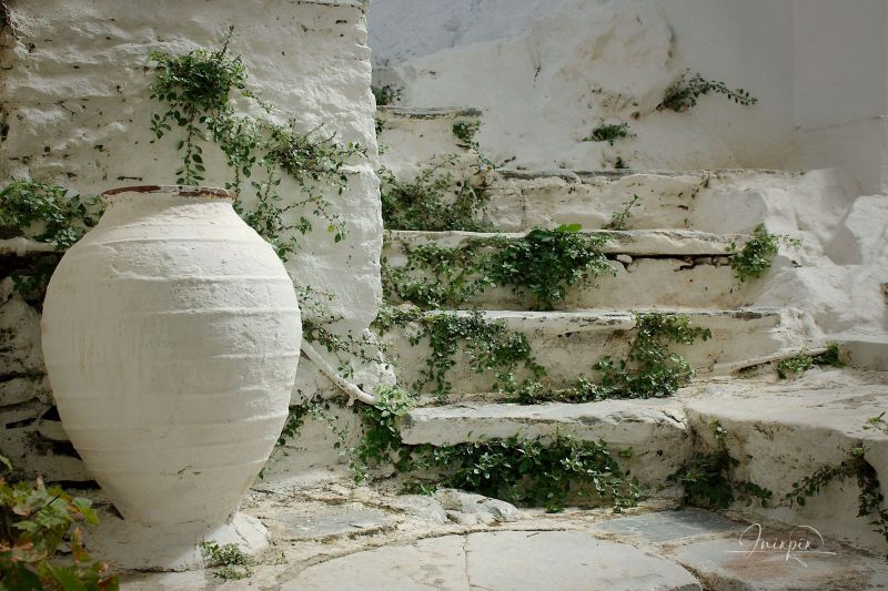 The village of Filoti on the Greek island of Naxos