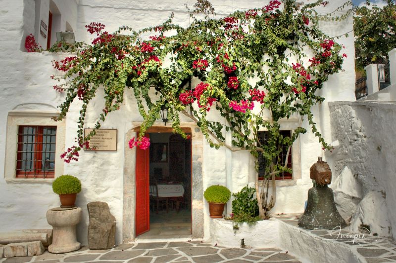 The village of Filoti on the Greek island of Naxos
