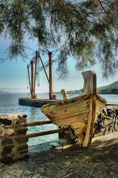 The village of Moutouna on the Greek Island of Naxos