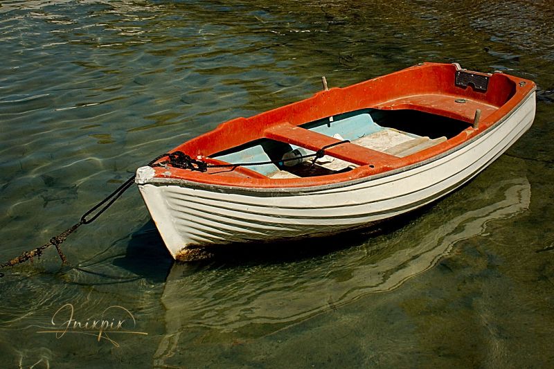 The seaside village of Aliki on the Greek island of Paros