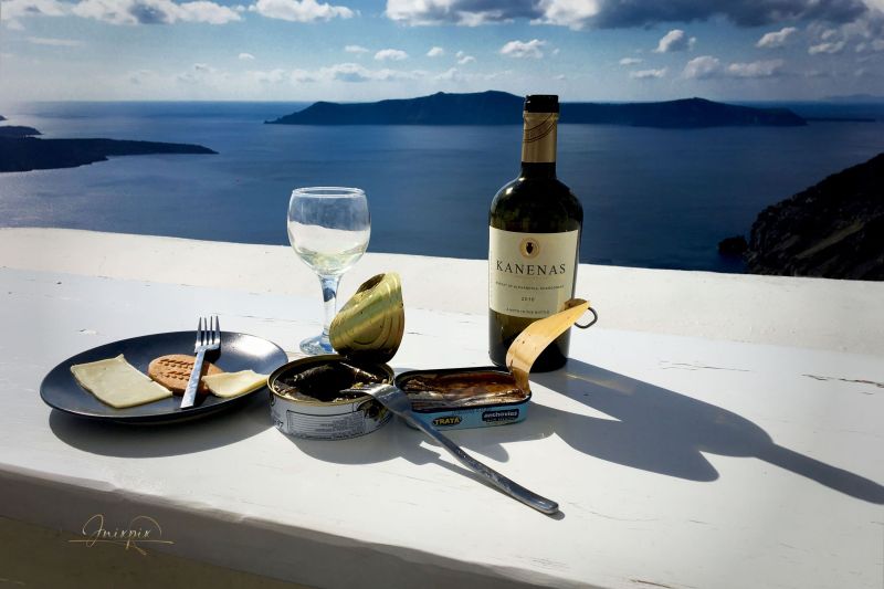 Waiting for the Santorini sunset