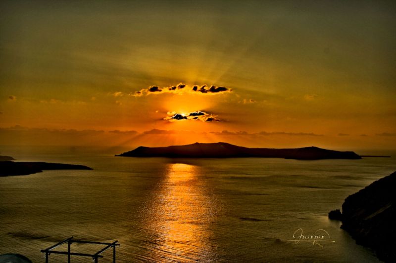The Greek island of Santorini