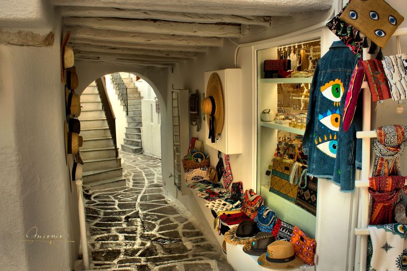 The village of Lefkes on the Greek Island Paros