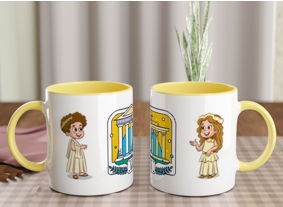 Greek Children Coffee Mug - Yellow