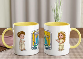 Greek Children Coffee Mug - Yellow