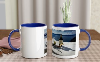 Waiting for the Santorini Sunset - Coffee Mug